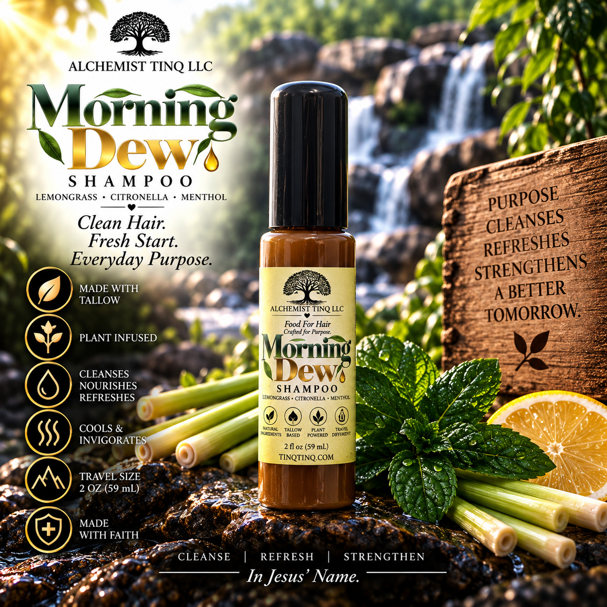 Morning Dew Shampoo Travel Size