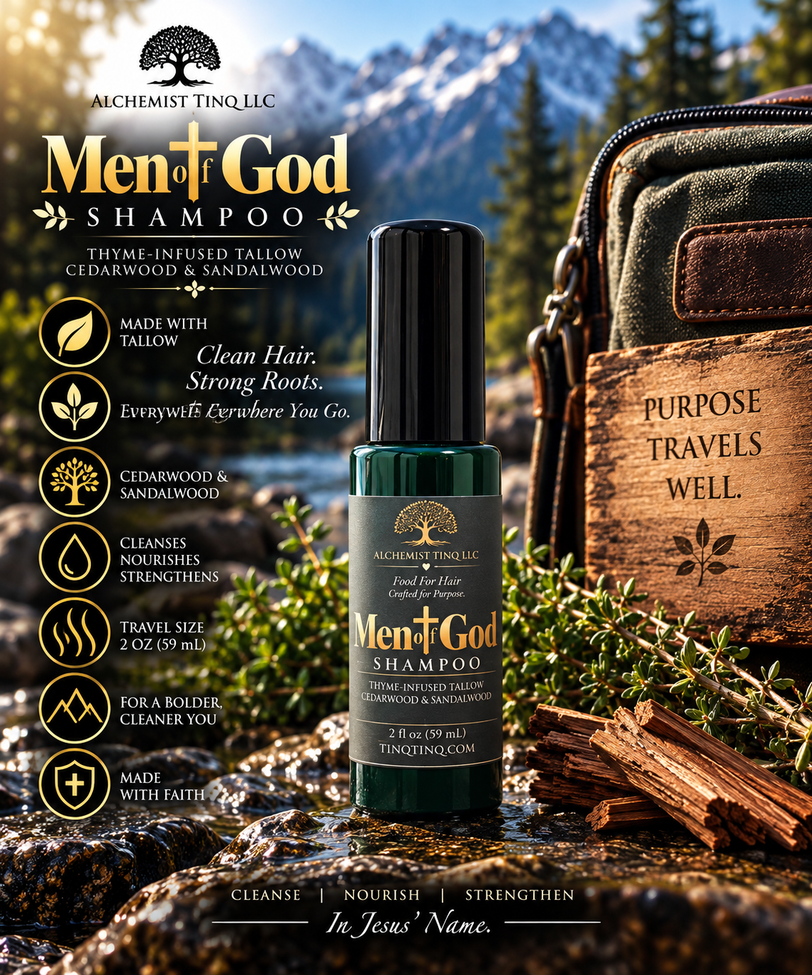 Man Of God Shampoo Travel Size