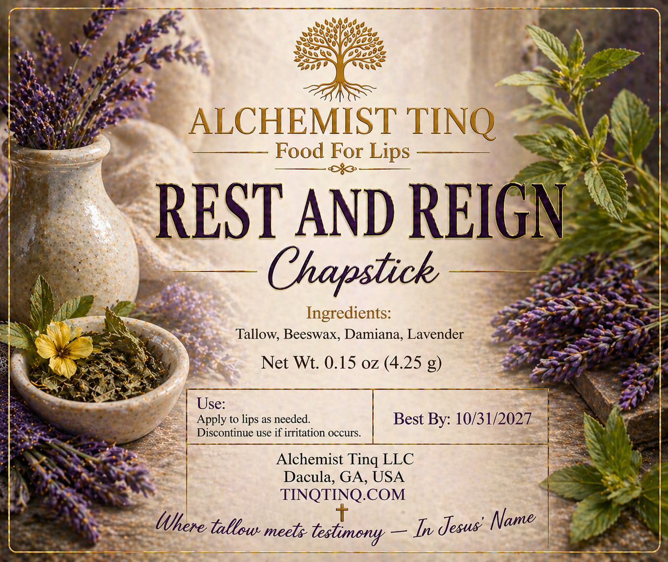 Rest and Reign Chapstick