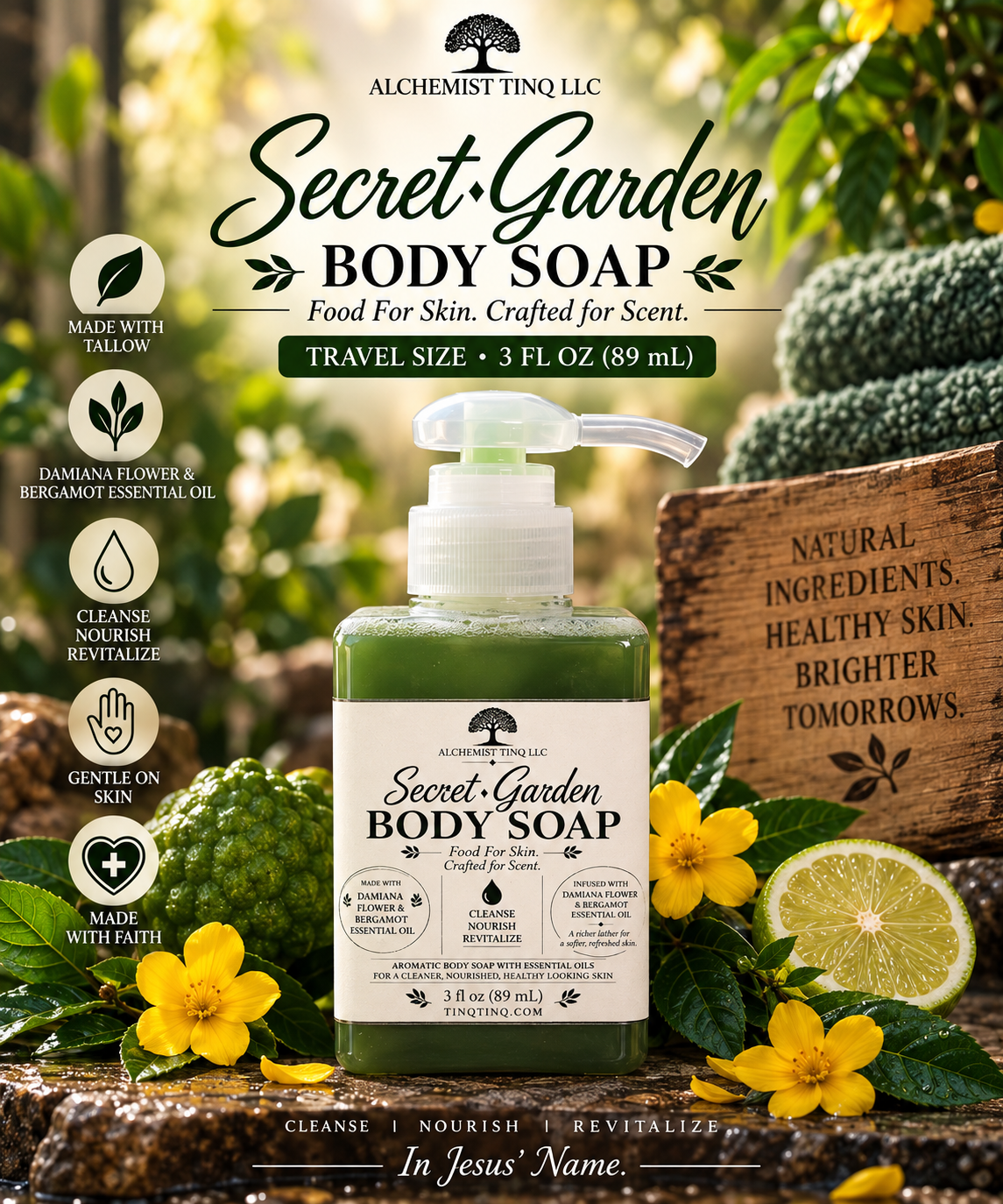 Secret Garden Body Soap Travel Size