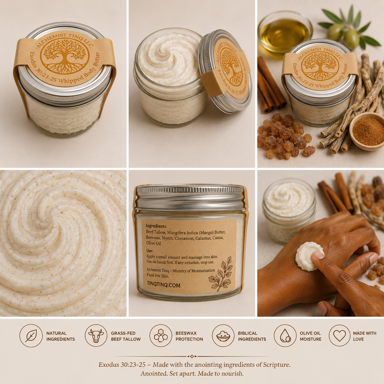 Exodus 30:23-25 Whipped Body Butter
