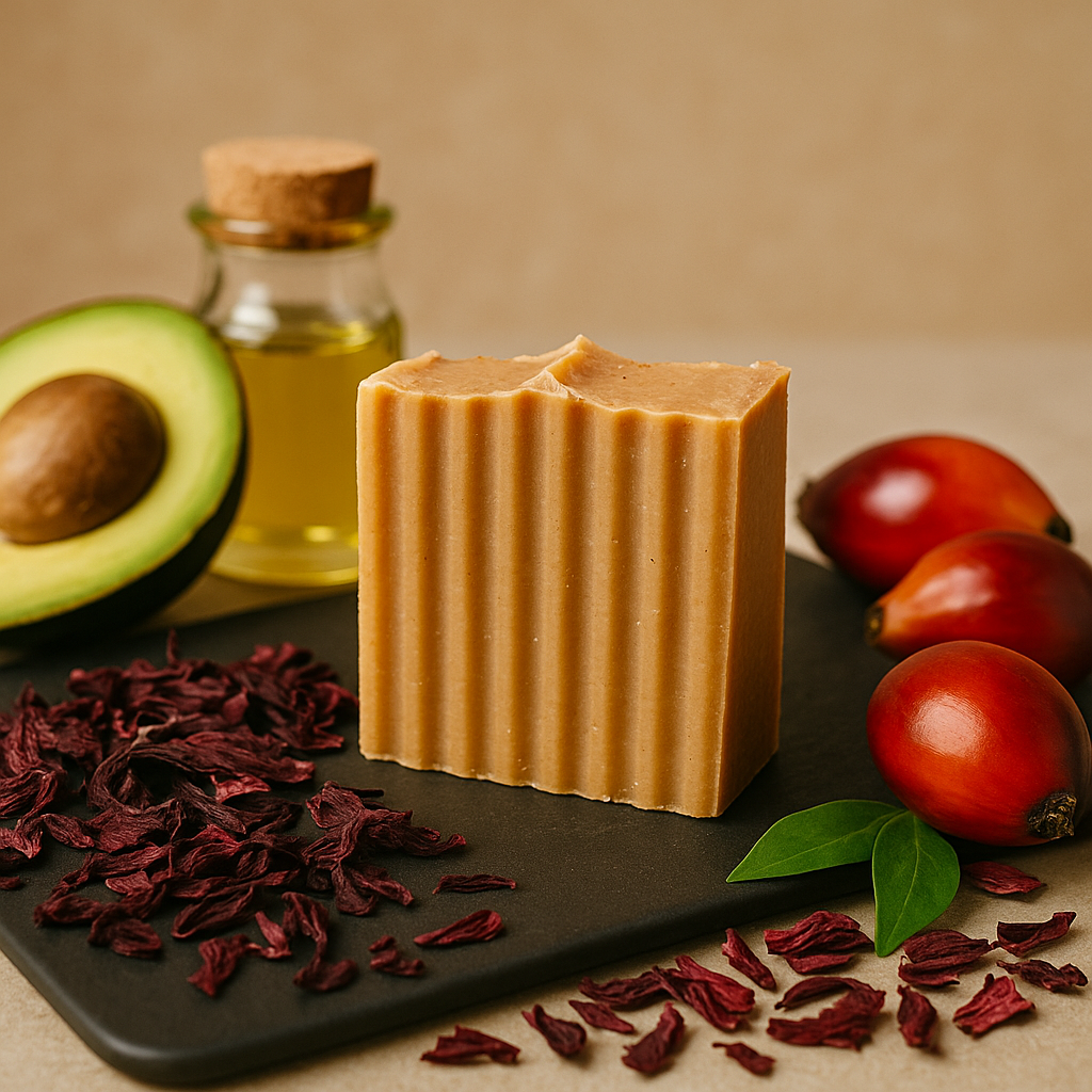 Hibiscus Earth Milk Soap