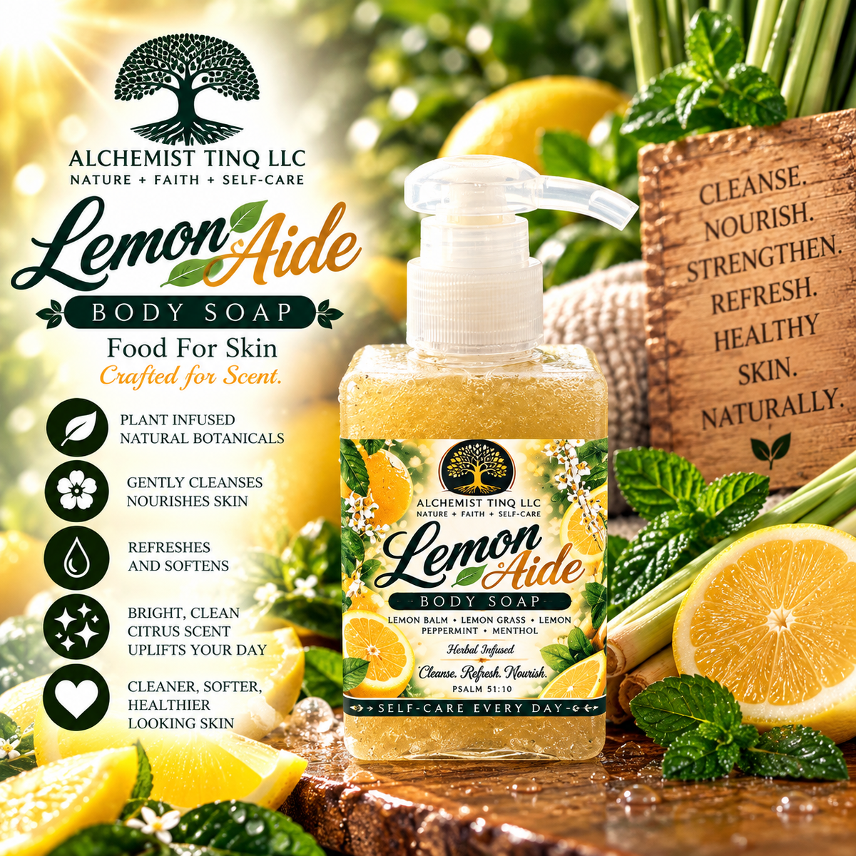Lemon Aide Body Soap Travel Size