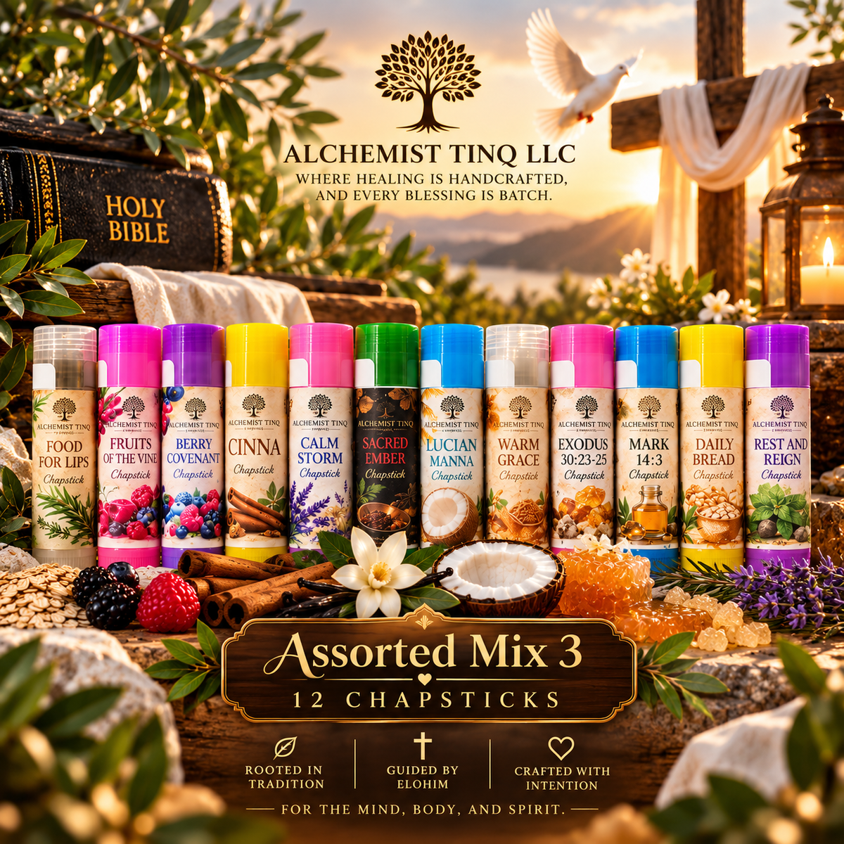 Assorted Mix 3 – 12 Chapsticks