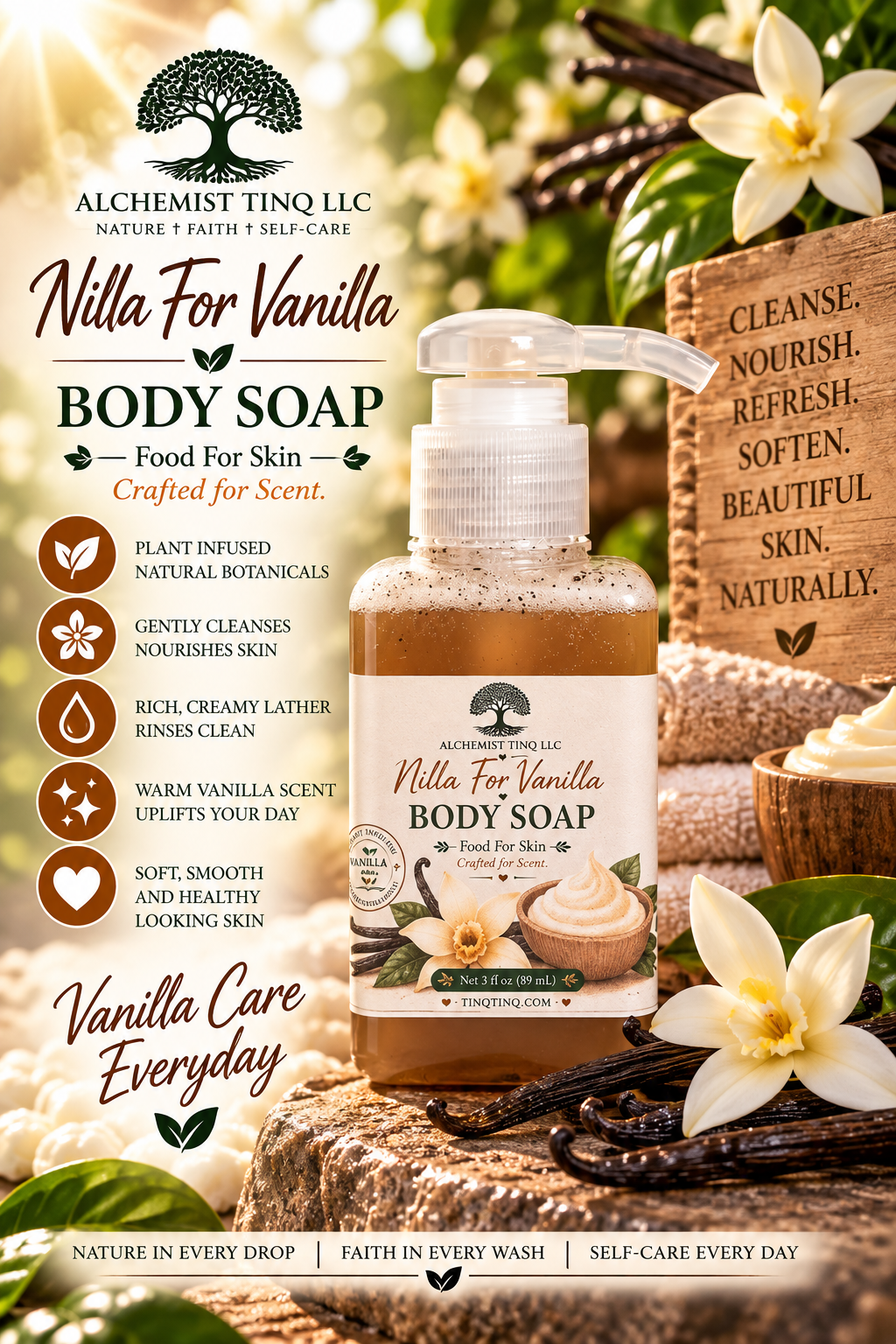 Nilla For Vanilla Body Soap Travel Size